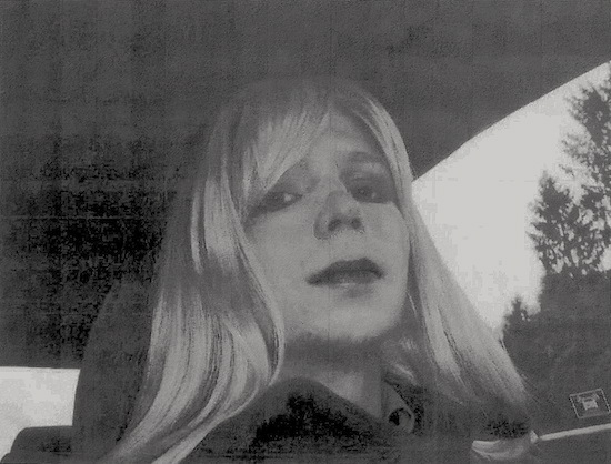 An image of Manning sent in a April 24, 2010, email coming out to her supervisor (Photo: Chelsea Manning, via U.S. Army file). 